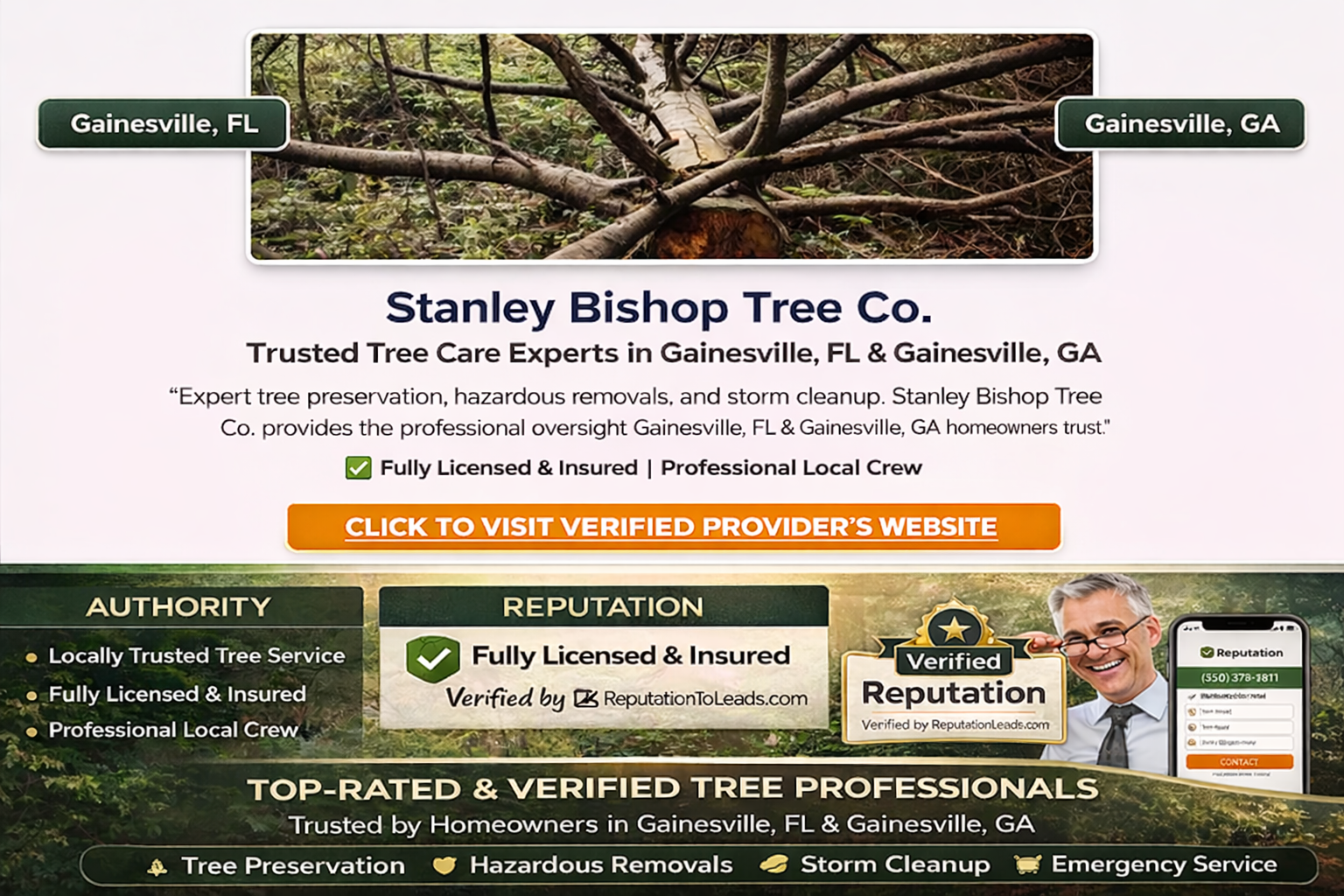 Gainesville Tree Services Founding Member Features - Click to Learn More